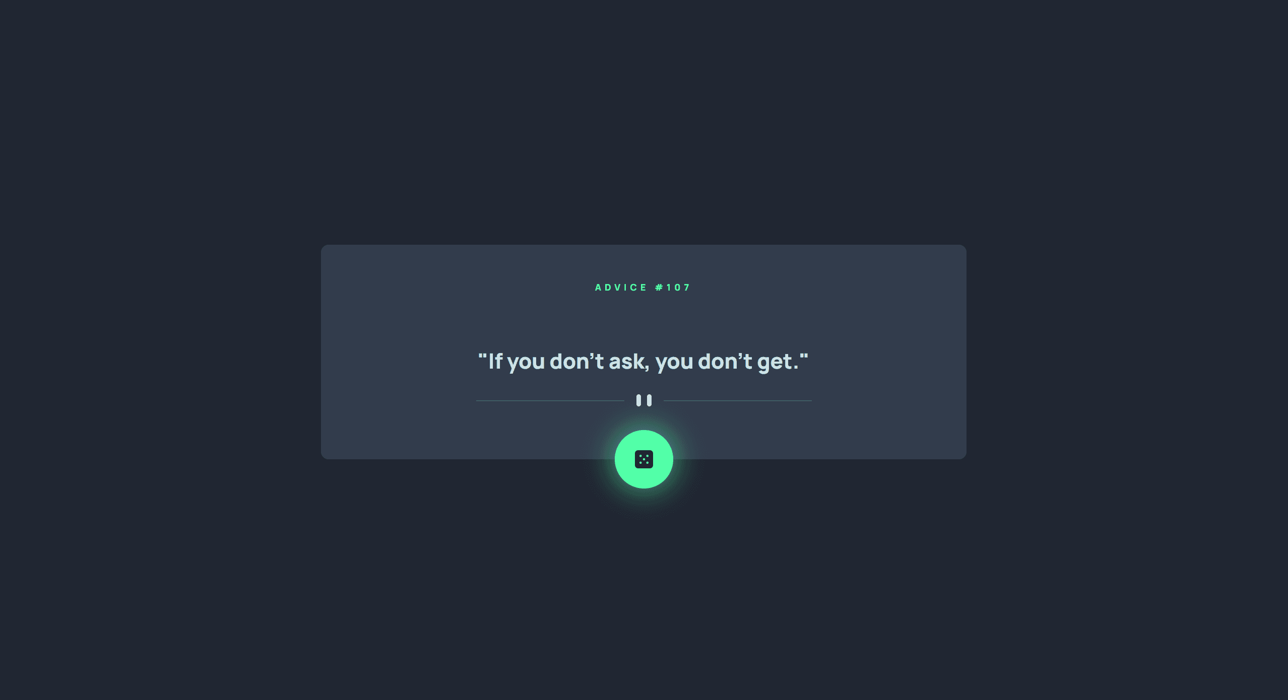 Advice Generator App