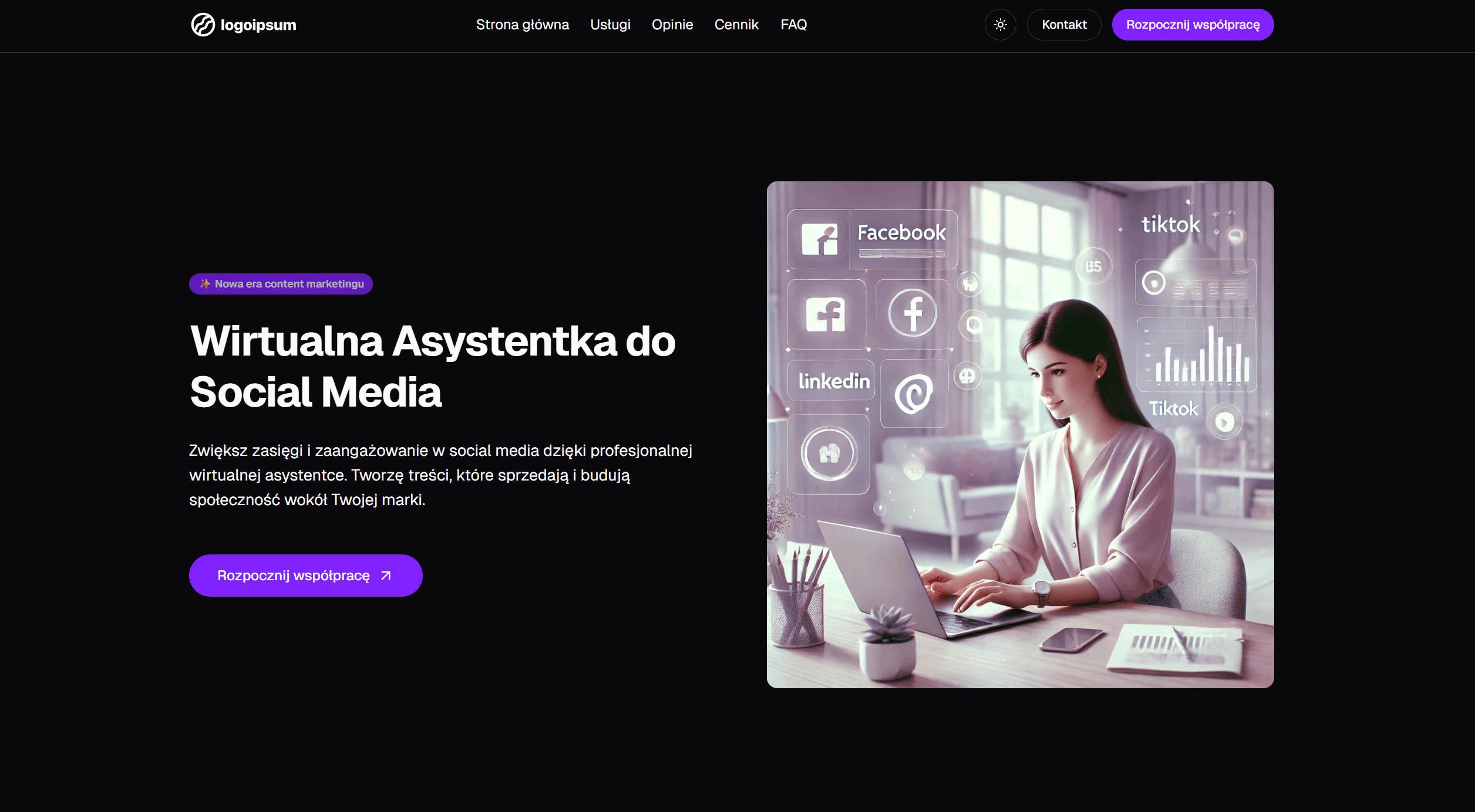 Landing Page - Wirtualna Asystentka